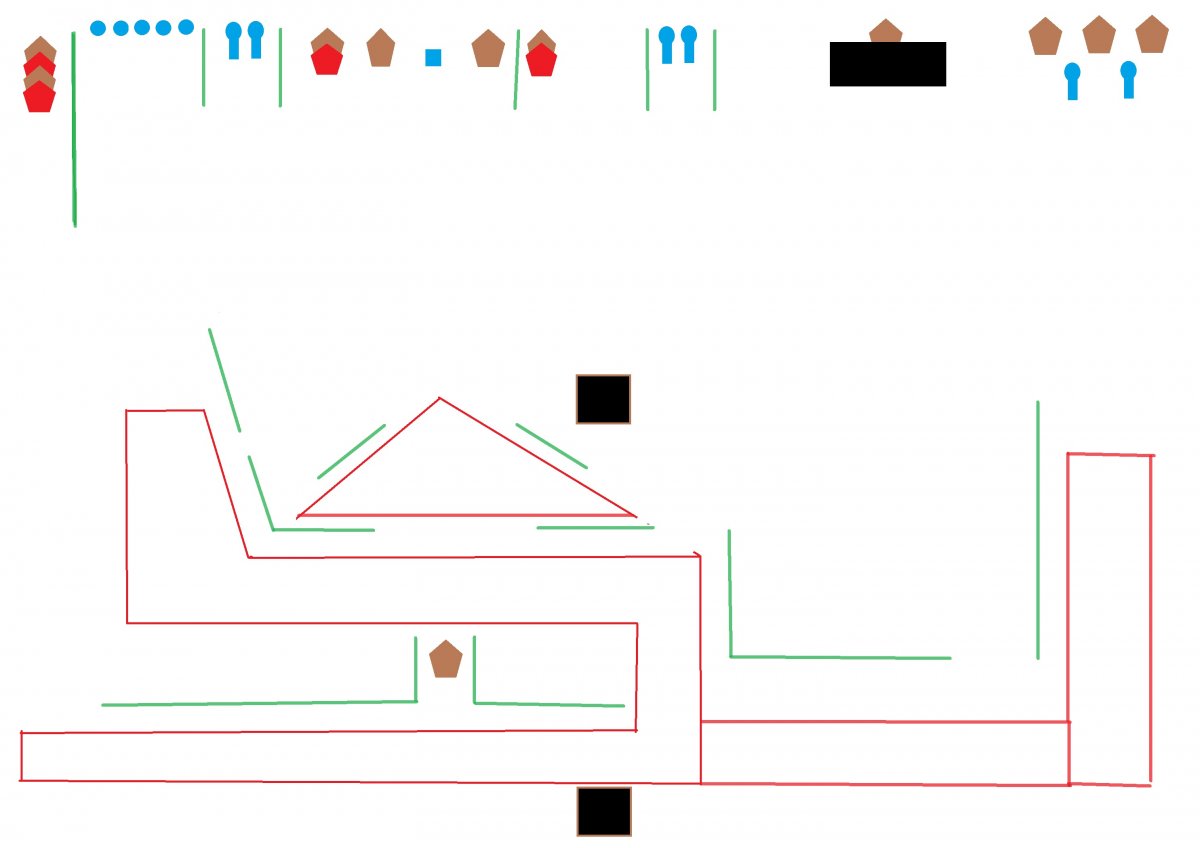 Plan ogólny wszystkich torów na zawody Amber Sprint Shoot vol. 1